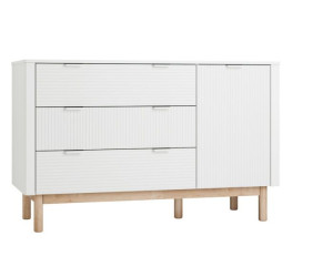 Kumode su 3 stalčiais ir 1 durimis (Stripe kolekcija)